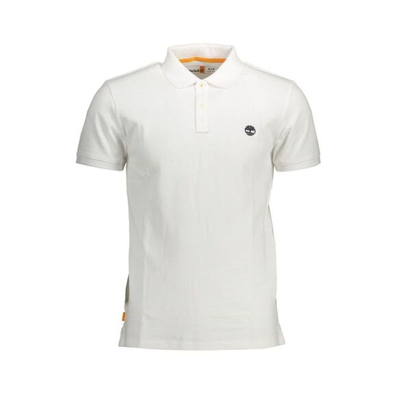 Timberland White Cotton Men Polo Men's Shirt